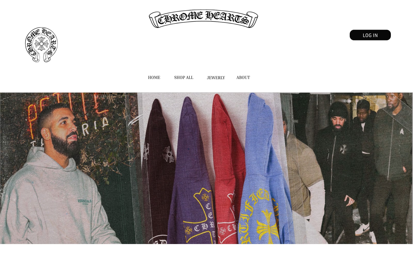 Chrome Hearts Concept — Home page